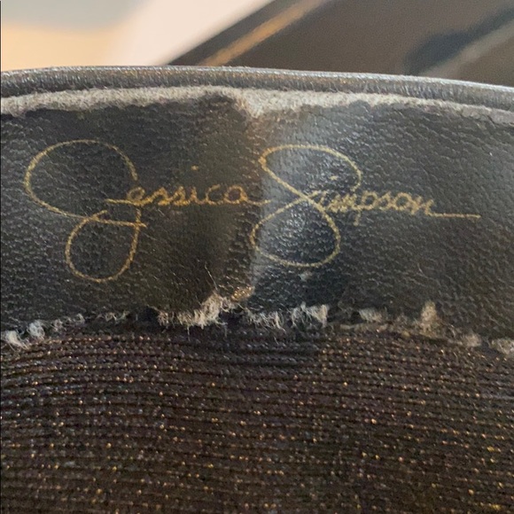 Black leather Jessica Simpson ankle boots - Picture 3 of 3